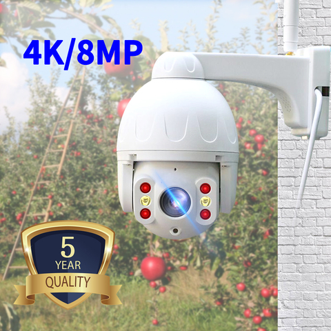 N_eye-caméra ip 8mp 4K HD | Caméra d'extérieur étanche, avec vision nocturne couleur, caméra de sécurité intelligente wifi PTZ, caméra de sécurité intelligente 360 ° ► Photo 1/6