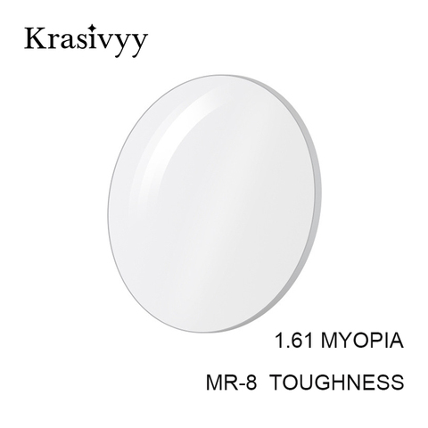 Krasivyy – lentilles optiques asphériques 1.61 MR-8, haute qualité, plus fines, très résistantes, (suggérer pour poinçonner/auge/garniture) ► Photo 1/6