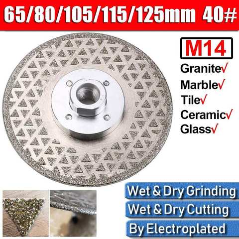 65-125mm diamant meule disque meulage tasse coupe lame disque meuleuse roue béton granit pierre céramique outils ► Photo 1/6