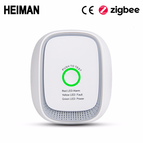 HEIMAN Zigbee-détecteur de fuite de gaz | Dispositif d'alarme de sécurité incendie, détecteur intelligent de fuite de gpl pour maison, capteur HA1.2 ► Photo 1/6