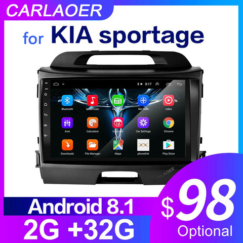 Pour KIA Sportage 2010 2011 2012 2013 2014 2015 2016 2Din voiture Android Radio lecteur multimédia 2 Din Autoradio vidéo GPS Navi WiFi ► Photo 1/6