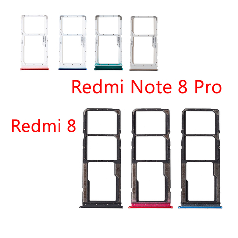 Support de carte SIM pour Xiaomi Redmi 8 Note 8 Pro, adaptateur de carte Micro SD, remplacement ► Photo 1/5