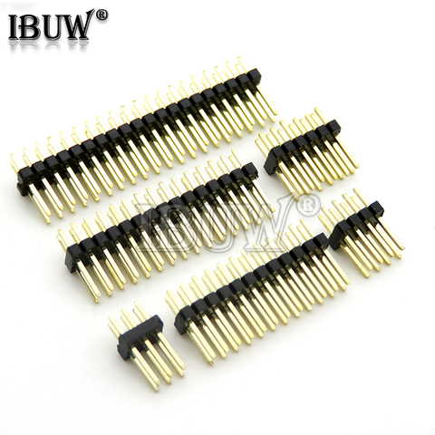 1.27mm 1.27 Double rangée mâle 2 ~ 40P rupture carte PCB broche en-tête connecteur bande pinen-tête 2*3/4/5/6/7/8/10/12/15/20/40p 3-50P ► Photo 1/2