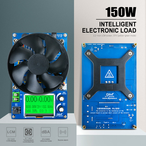 Testeur numérique de capacité de batterie 150W, voltmètre, courant constant réglable, indicateur de charge électronique, prise US/EU ► Photo 1/6