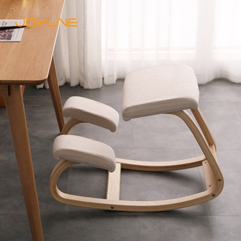 JOYLIVE – chaise de bureau ergonomique en bois à genoux, tabouret Original pour la maison, le bureau ► Photo 1/5