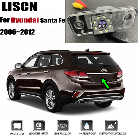Caméra arrière pour Hyundai Santa Fe, avec Vision nocturne, caméra de recul et plaque d'immatriculation, modèles 2006, 2007, 2008, 2009, 2011 ► Photo 1/1