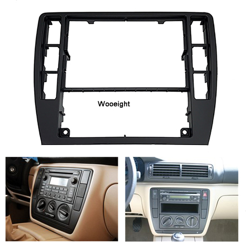 Wooeight-cadre Radio pour VW PASSAT B5 1998-2003, 2004 et 2005, ABS 3B0858069, garniture de tableau de bord et Console centrale ► Photo 1/6
