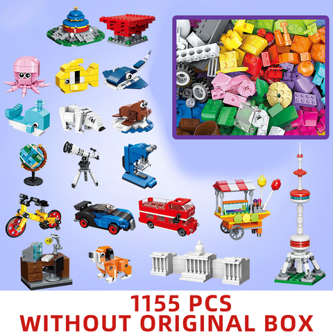 LELE 1000 pcs pièces créatif Designer éducation bricolage jouets blocs construction MOC enfants briques compatibles legoed classique ensembles ► Photo 1/6