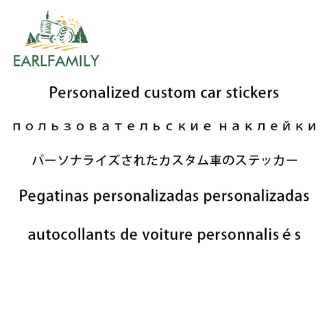 EARLFAMILY – 10 autocollants personnalisés de style de voiture, en vinyle, découpé, pour pare-chocs ► Photo 1/6