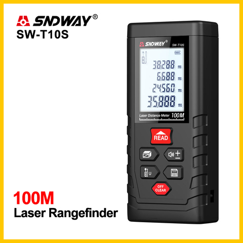 SNDWAY Laser Distance mètre mètre bande numérique outil portable dispositif SW-T4S/T6S/T8S/T10S ► Photo 1/6