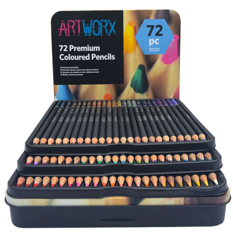 Ensemble De crayons professionnels De couleur, 72 couleurs, boîte en fer, crayon De couleur, dessin, fournitures scolaires pour artistes ► Photo 1/6