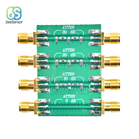 Carte de Module d'atténuateur fixe, 23dbm DC 4.0GHz RF SMA Double tête femelle 0db 10db 20db 30db ► Photo 1/6