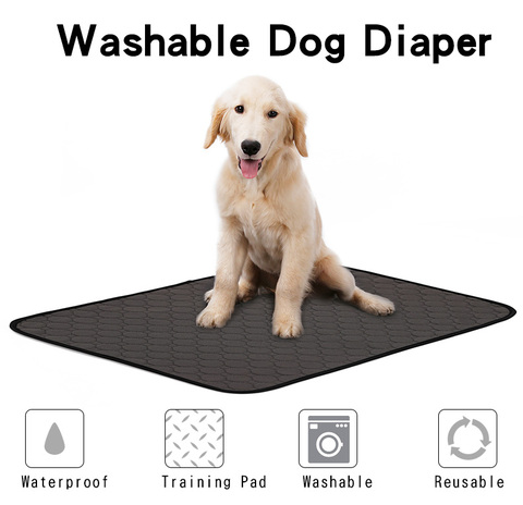 Couches réutilisables pour chien Urine absorption d'eau couche-culotte lit de couchage pour chien de compagnie tapis absorbant chiot coussin de formation bébé couches #1 ► Photo 1/6