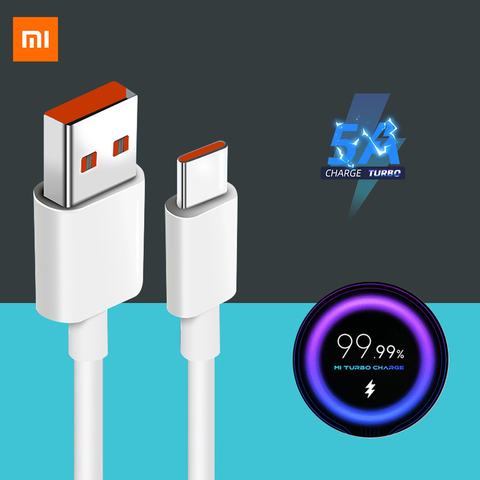Xiaomi Original Turbo câble de Charge 5A 33w pour MI 10T Pro 5G 10i Poco X3 Type C chargeur rapide Cabel 1M Redmi Note 9 10 K30 Ultra ► Photo 1/6