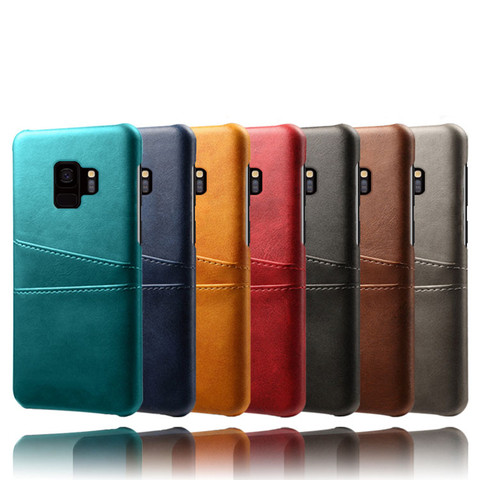 Étuis en cuir PU avec fentes pour cartes, pour Samsung Galaxy Note 9 8 5 4 S10 Plus S9 S7 S6 Edge Plus S10E S10 + Lite Fundas Capa ► Photo 1/6