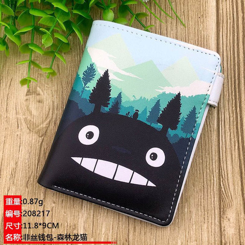 Mon voisin Totoro japonais Anime court portefeuille en cuir synthétique porte-monnaie porte-carte sac d'argent pour les jeunes et les adolescents ► Photo 1/3