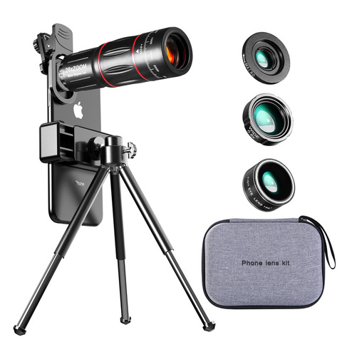 Tongdaytech 28X HD téléphone portable caméra lentille télescope Zoom Macro objectif pour Iphone Samsung Smartphone oeil de poisson Lente Para celulaire ► Photo 1/6