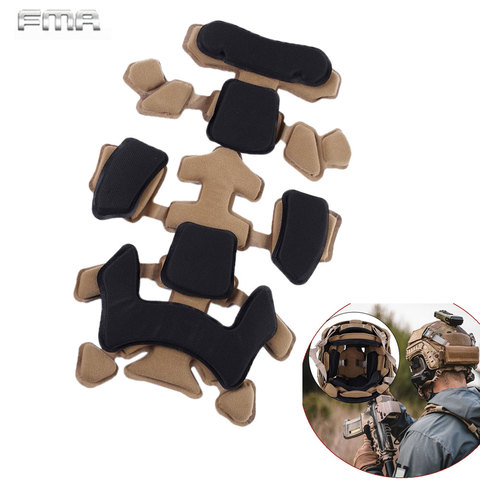 Coussinets en mousse à mémoire de forme pour casque tactique FMA, coussinets de protection universels pour casque Airsoft Paintball Fast MT MICH IBH AF TB1275 ► Photo 1/6