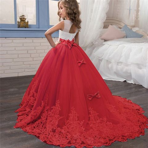 Robe de princesse fille formelle robe de noël fille robe de fête dos nu enfants filles robe de fête de bal nouvel an vêtements pour enfants ► Photo 1/6