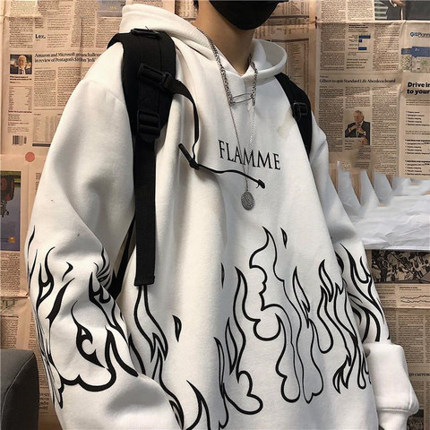 Imprimer pulls à manches longues surdimensionné harajuku à capuche grande taille vêtements d'hiver sweat femmes style coréen haut ► Photo 1/6