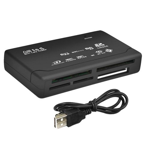 Adaptateur de lecteur de carte SD tout-en-un, USB 2.0, Support TF CF SD Mini SD SDHC MMC MS XD ► Photo 1/5