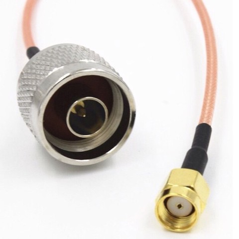 Câble de Conversion Type N Jack mâle vers SMA mâle, RG316, 20cm, pour Extension de chargeur d'antenne ► Photo 1/3