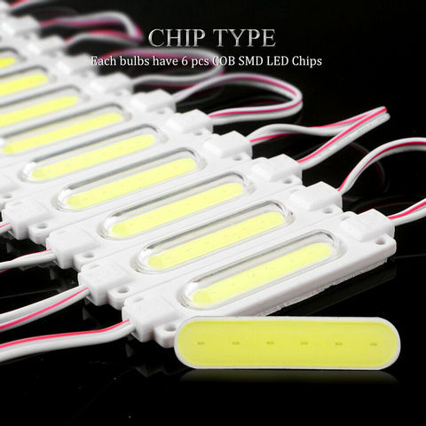 Injection avec lentille module LED COB, 20 pièces/lot, rétro-éclairage étanche pour canal de signe, lettre, dc 12v 2W IP ► Photo 1/5