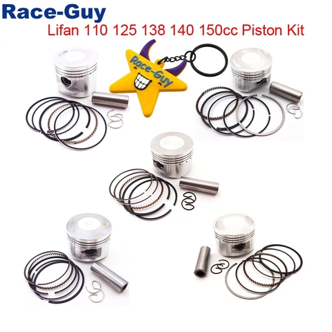 Kit de broches de Piston 52/54/55/56mm 13/14/15mm, pour Lifan chinois 110 125 138 140 150cc, moteur Pit Dirt Bike, ATV 4 roues, moto ► Photo 1/6