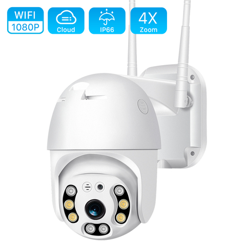 1080P PTZ IP caméra Wifi extérieur vitesse dôme sans fil Wifi caméra de sécurité panoramique inclinaison 4X numérique Zoom 2MP réseau CCTV Surveillance ► Photo 1/6