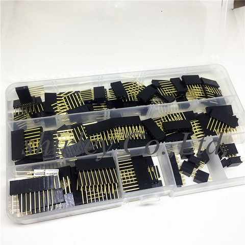 120 pièces 2.54 broches 6P/8P/10P, 2.54mm, longues jambes empilables, kit de connecteurs pour bouclier Arduino, 2x3P, 2x3P ► Photo 1/3