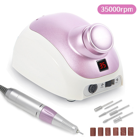 35000 t/mn perceuse à ongles électrique manucure Machine fraise supprimer vernis à ongles pour manucure pédicure Nail Art outils ► Photo 1/6