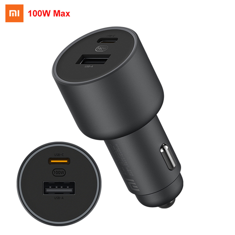 Chargeur de voiture d'origine Xiaomi USB-C de Charge rapide 100W Max USB-A 18W pour iPhone Samsung Huawei Xiaomi 10 Smartphone ► Photo 1/6