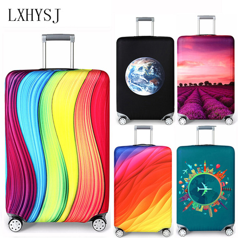 LXHYSJ housse de protection pour bagages en tissu élastique, Suitable18-32 pouces, boîtier de chariot housse anti-poussière accessoires de voyage ► Photo 1/6