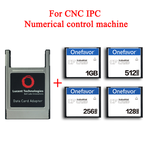 Flash Compact de haute qualité 128mb 256mb 512mb CF carte 1GB 2GB carte mémoire pour CNC IPC machine de contrôle numérique adaptateur PCMCIA ► Photo 1/4