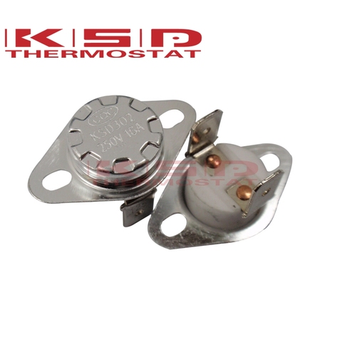 Thermostat en céramique, interrupteur de température normale, KSD301/KSD302, 40C ~ 300C, 16a250v NC, 40C, 50C, 65C, 95C, 130C, 120C150C ► Photo 1/1