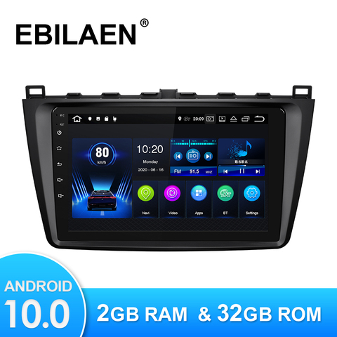 Android 10.0 Autoradio lecteur multimédia pour Mazda 6 GH 2007-2012 Autoradio GPS Navigation caméra WIFI IPS écran stéréo RDS ► Photo 1/6