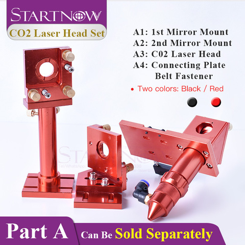 Startnow ensemble de tête Laser CO2, lentille de mise au point de miroir support de montage intégré pour Machine à découper Laser mécanismes pièces de dispositif ► Photo 1/6