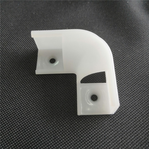 Connecteurs d'angle support de canal en Aluminium, plastique 90 degrés blanc laiteux 4.5cm pour barre lumineuse LED forme V plate 1.8cm de largeur ► Photo 1/6