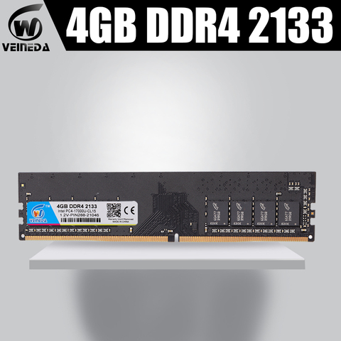 VEINEDA – mémoire de serveur d'ordinateur de bureau, modèle ddr4, capacité 4 go 8 go 16 go, fréquence d'horloge 2133/2400/2666 v, ram, DIMM, broches 288pin, prise en charge de la carte mère ► Photo 1/6