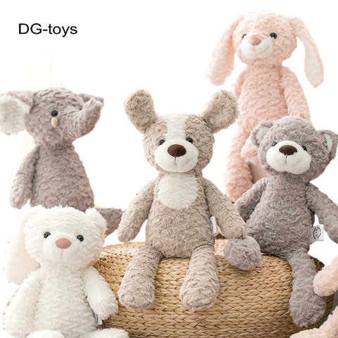 Super doux longues jambes bébé apaiser jouet rose lapin gris ours en peluche chien éléphant licorne animaux en peluche poupée jouets pour enfants ► Photo 1/6