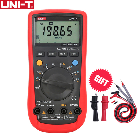 UNI-T UT61E LED multimètre affichage numérique gamme automatique vraie RMS haute précision portable 22000 comptes Test tension courant mètre ► Photo 1/6