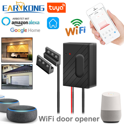 Ouvre-porte de Garage WiFi intelligent | Porte, contrôleur de porte, Compatible avec Alexa Echo Google Home, Tuyasmart, applications IOS Android ► Photo 1/6