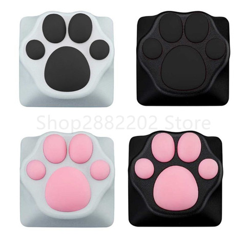 Personnalité personnalisée ABS Silicone Kitty patte Artisan chat pattes Pad clavier claviers pour les commutateurs Cherry MX ► Photo 1/6