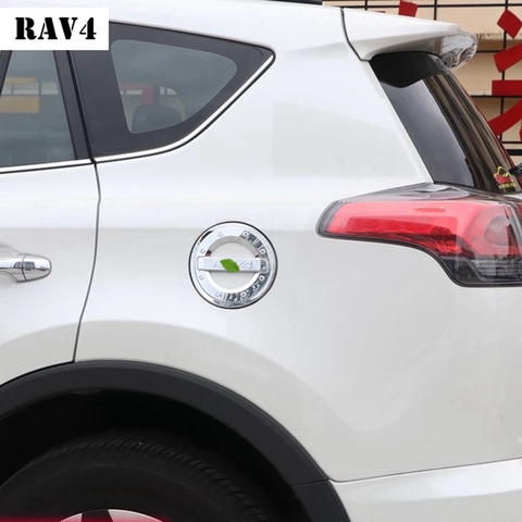 Couvercle de réservoir de carburant pour Toyota RAV4 RAV 4 2014 2015 2016 2017 2022 couvercle de boîte à gaz, panneau de garniture de superposition ABS chromé accessoires de style de voiture ► Photo 1/6