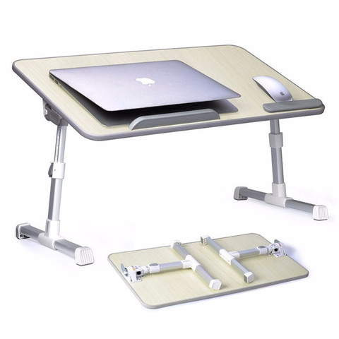 K-STAR multifonction Simple pliant bureau d'ordinateur portable avec ventilateur de refroidissement levage petite Table dortoir ordinateur Table BedDesk 2022 nouveau ► Photo 1/6