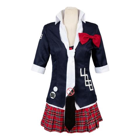 Costume de Cosplay pour filles, uniforme Anime dangan-ronpa Danganronpa, perruque avec jupe chemise haute, perruque Halloween carnaval ► Photo 1/5