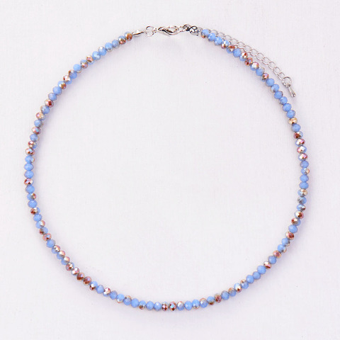 Collier ras du cou pour femmes, 4MM, cristal scintillant, Simple collier, ras du cou, bohémien, 2022 ► Photo 1/6