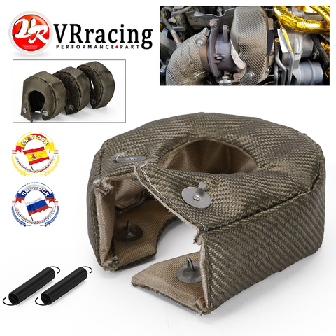 VR-Titanium Turbo Couverture Écran Thermique Turbo Barrière Wrap ajustement de Logement pour t2 t25 gt28 gt30 gt35 et plus t3 turbo ► Photo 1/6