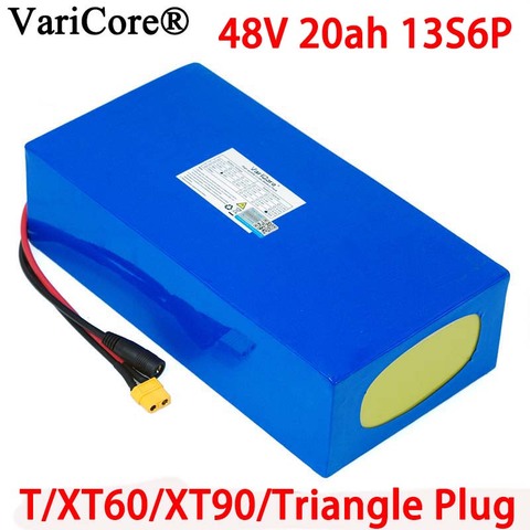 VariCore – batterie Lithium 13s6p, 48V, 20ah, 2000W, pour vélo électrique, avec BMS 50a intégré, prise triangulaire T/XT60/XT90 ► Photo 1/5