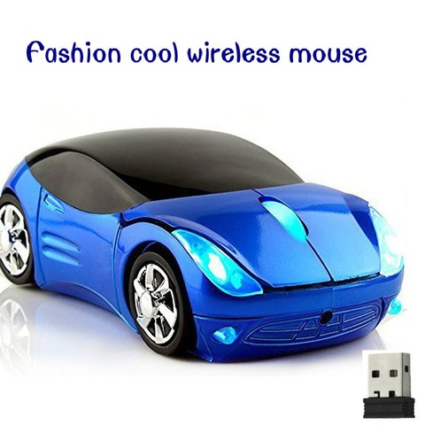 Souris optique sans fil 2.4Ghz pour ordinateur Portable, Super luxe, en forme de voiture ► Photo 1/6